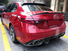 RacerSpares Carbon Fiber Rear Trunk Lip Spoiler For Alfa Romeo Giulia 952 Sedan 2016-2021 af1