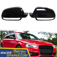 Gloss Black Mirror Cover Caps for Audi A3 S3 A4 S4 RS4 B8.5 A5 S5 W/ Lane Assist mc57