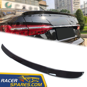 Glossy Black Rear Trunk Lip Spoiler Wing For Audi A6 C8 Sedan 2019+ sp39