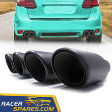 Black Matte Muffler Pipe Exhaust Tip Short Tail End For Porsche Cayenne V8 2011-2014 et102