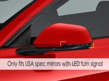 Real Carbon Fiber Mirror Cover Caps Replacement For Ford Mustang WITH LED Signal GT 2015-2020 mc116