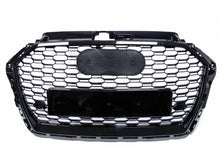 RS3 Style Honeycomb Grille Front Hood Bumper Grill Black For Audi A3 S3 2017-2019 fg164