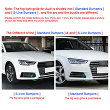 RacerSpares Front Fog Light Covers Grille Grill fits for Audi A4 B9 S-Line S4 2017-2019