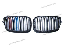 RacerSpares M-Color Glossy Black Front Kidney Grill Grille Dual Slats for BMW E70 X5 E71 X6 2007-2013 fg103