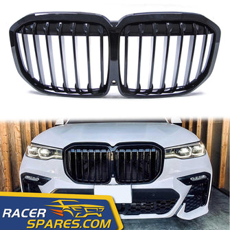 Glossy Black Front Kidney Grille Grill for BMW X7 G07 2019-2021 fg13