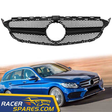 AMG Style Front Grille FIT Mercedes Benz W205 C-CLASS 2015-2018 Black