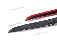 Carbon Fiber ABS Front Fog Light Trim Cover Eyebrow Covers For Tesla Model Y 2020 2021 2022 te12