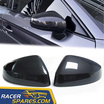 2x Carbon Fiber Look Mirror Cover for Audi A3 8V S3 RS3 For 13-2020 AUDI A3 S3 8V RS3