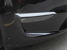 Carbon Fiber ABS Front Fog Light Trim Cover Eyebrow Covers For Tesla Model Y 2020 2021 2022 te12