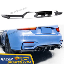 Carbon Fiber Look Rear Bumper Diffuser V-Style Set For BMW F80 M3 F82 F83 M4 2015-2020 di121