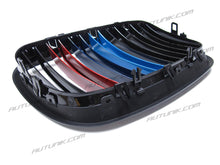 RacerSpares M-Color Glossy Black Front Kidney Grill Grille Dual Slats for BMW E70 X5 E71 X6 2007-2013 fg103