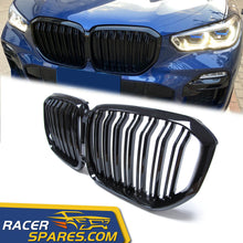 Glossy Gloss Black Front Kidney Grill Grille For BMW X5 G05 2019-2021 fg10