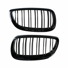 RacerSpares Gloss Black Front Kidney Grill Grille Dual Slats For BMW E92 E93 M3 328i 335i Coupe 2007 2008 2009 2010