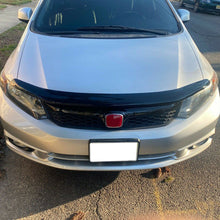 RacerSpares ABS Black Front Bumper Hood Mesh Grille Grill Fit 2012 Civic 4-door Sedan