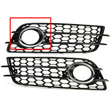 RS4 Style Fog Light Covers Grille Grill Bezels For Audi S4 B8 A4 S-Line 2008-2012