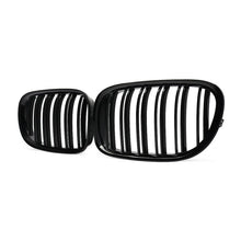 RacerSpares Gloss Black Dual Slats Front Kidney Grille Grill For BMW 7 Series F01 F02 740i 750i 760i 2009-2015