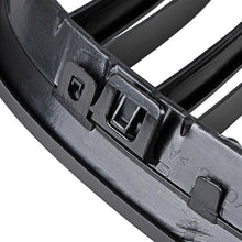 RacerSpares Gloss Black Front Kidney Grill Grille Dual Slats For BMW E92 E93 M3 328i 335i Coupe 2007 2008 2009 2010