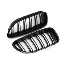 RacerSpares Gloss Black Dual Slats Front Kidney Grille Grill M6 Style for BMW 6 Series F06 F12 F13 2012-2017