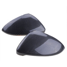 Carbon Fiber Look Mirror Cover Caps Replacement for VW Golf MK7 MK7.5 GTI R TSI TDI 2015-2020