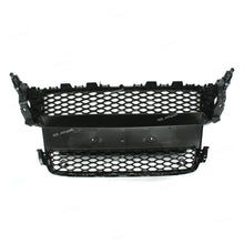 RacerSpares Front Bumper Grille Honeycomb Grill RS5 Style for Audi A5 S5 2008-2012 Glossy Black