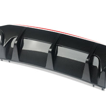 RacerSpares Carbon Fiber Color Rear Diffuser Lip for Mercedes Benz W204 C200 C63 AMG Bumper