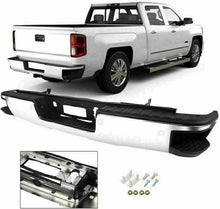 RacerSpares Step Bumper Rear Face Bar Chrome New for Chevy Silverado 1500 GMC 1500 2014 2015 2016 2017 2018 GM1103175