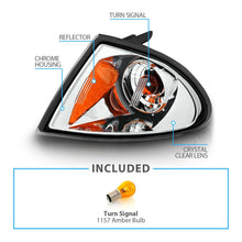 RacerSpares Corner Lights For BMW E46 3-Series Sedan 325i 325xi 328i 330i 330xi M3 1999 2000 2001