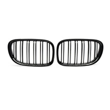 RacerSpares Gloss Black Dual Slats Front Kidney Grille Grill For BMW 7 Series F01 F02 740i 750i 760i 2009-2015
